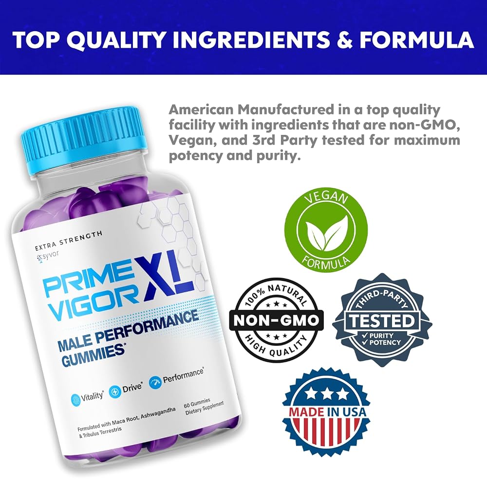 Syvor Prime Vigor XL Gummies Maximum Strength - 180 Gummies - image 2