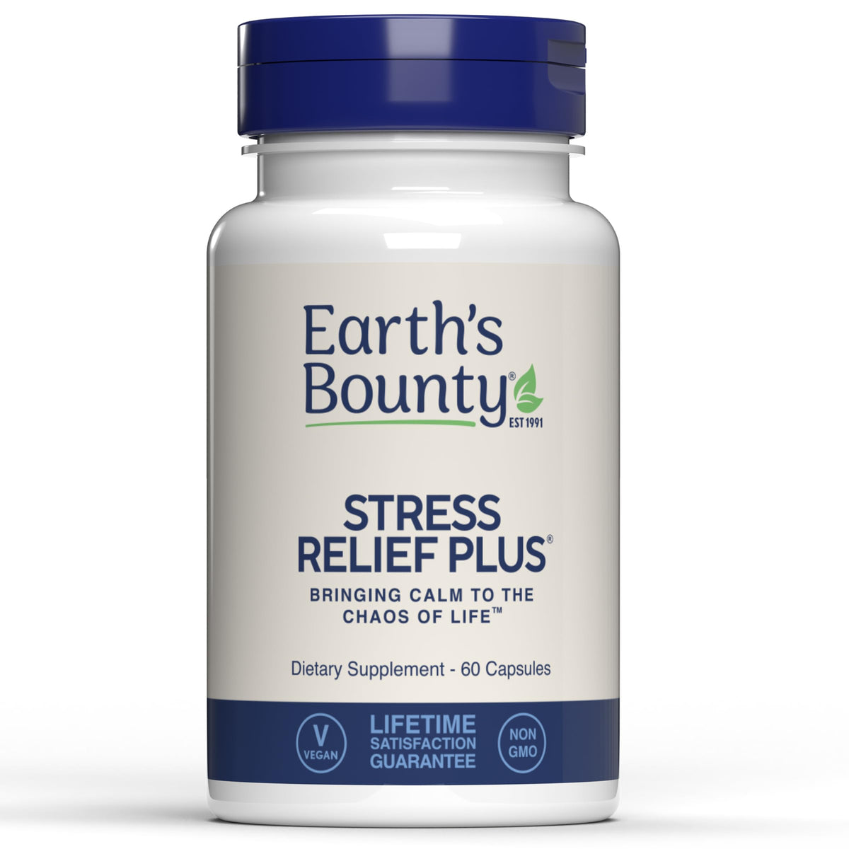 Earth's Bounty Stress Relief Plus - 60 Vegetarian Capsules
