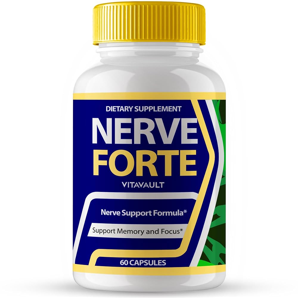 Vitavault Nerve Forte Brain Supplements for Memory and Focus - 60 Capsules