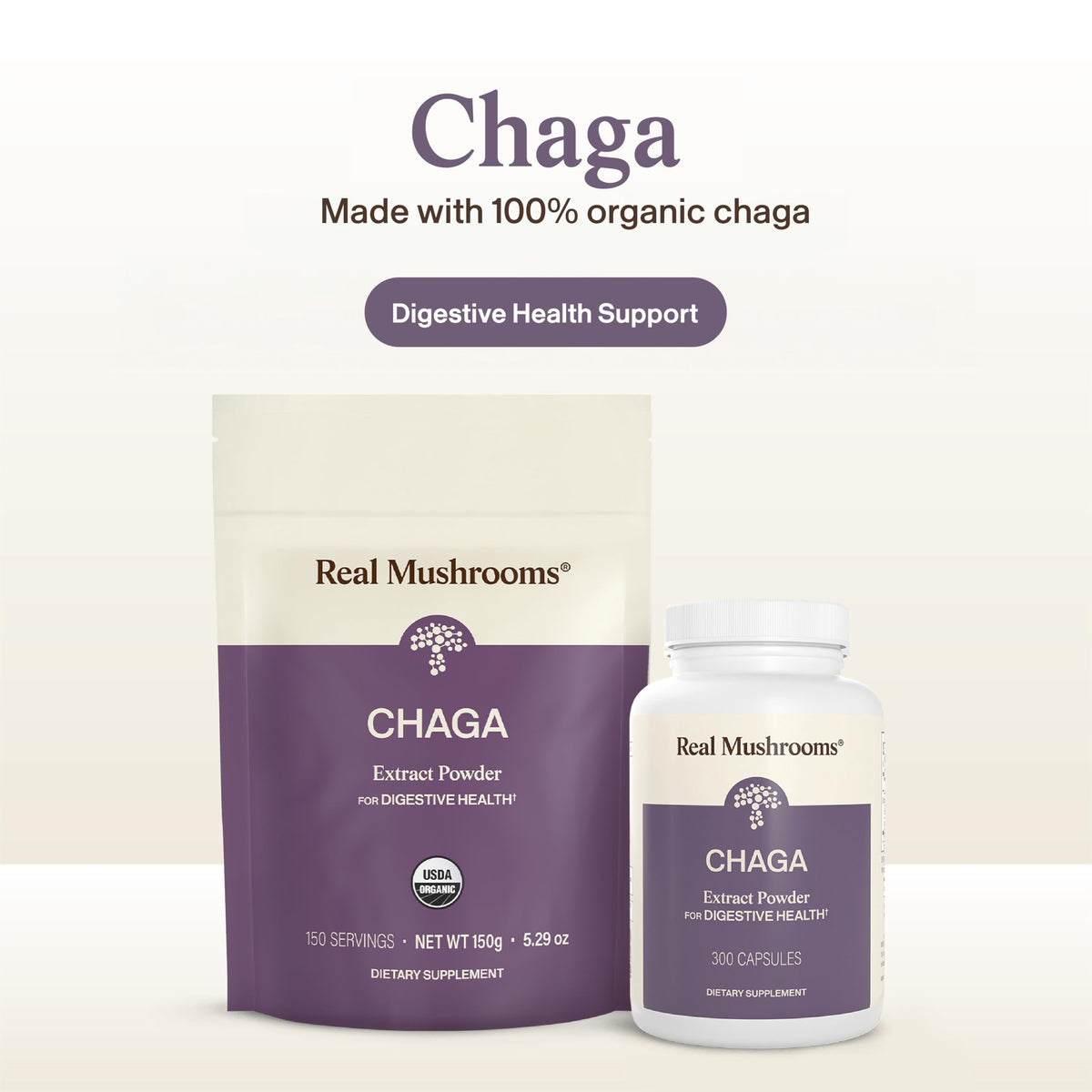 Real Mushrooms Organic Chaga Powder - 150 Servings - image 2