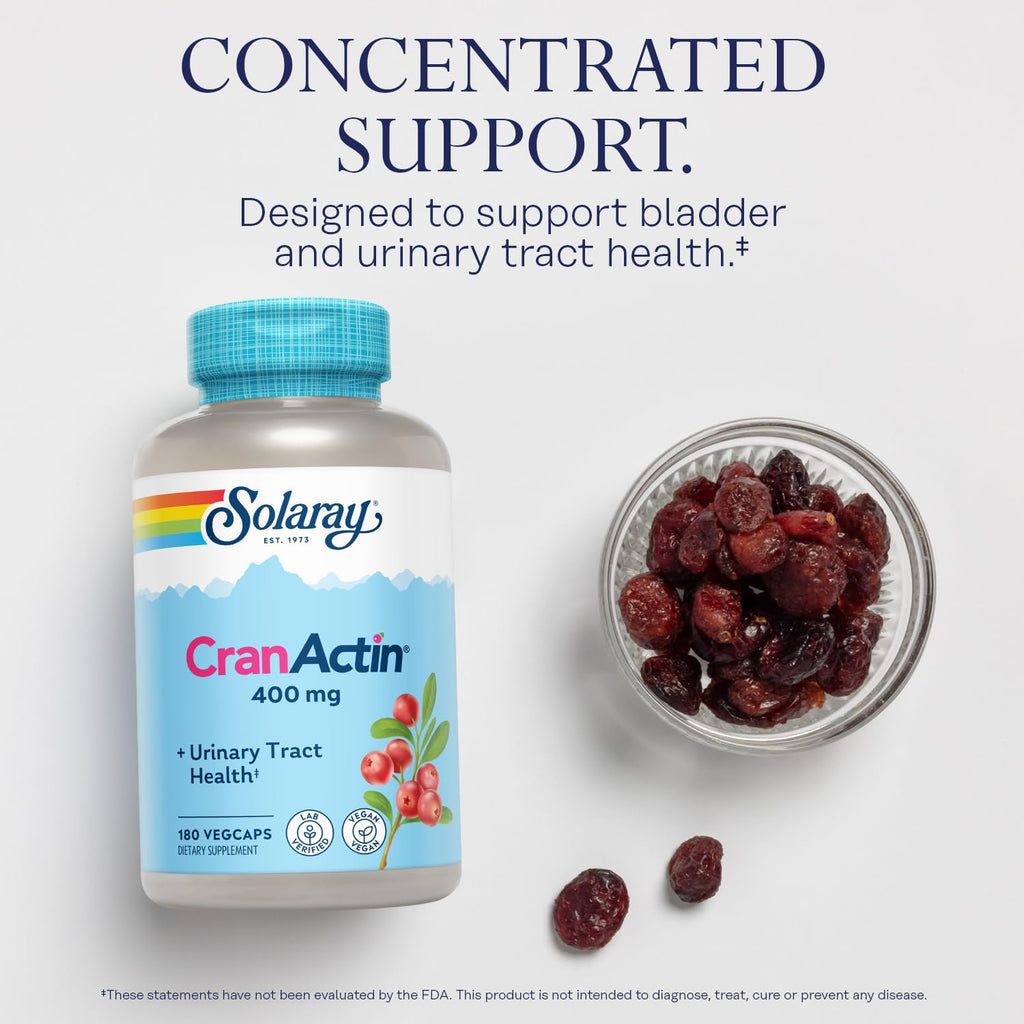 Solaray Cranactin Cranberry Extract - 180 Vegetarian Capsules - image 3
