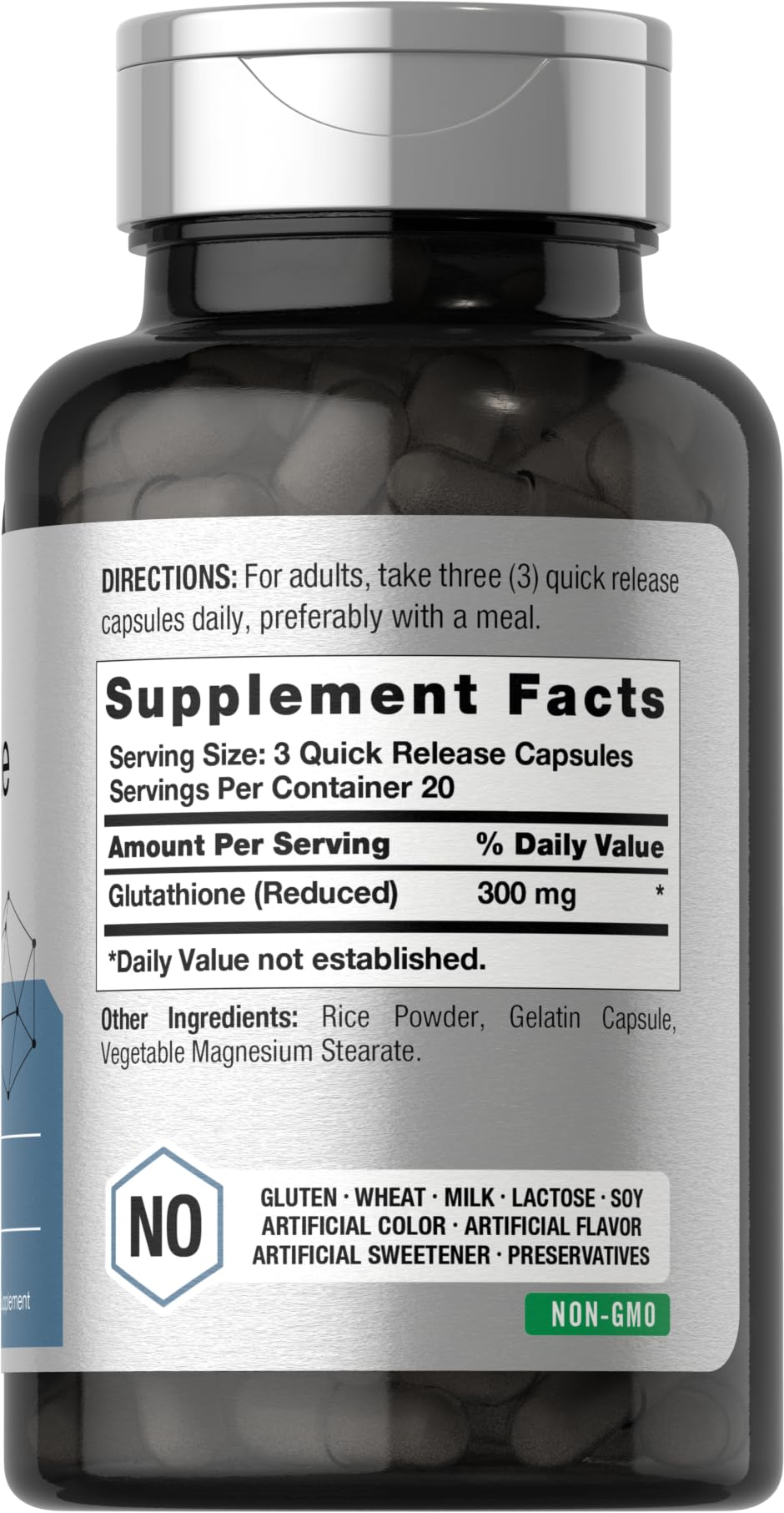 Horbäach Glutathione 300mg Antioxidant - 60 Capsules - image 2