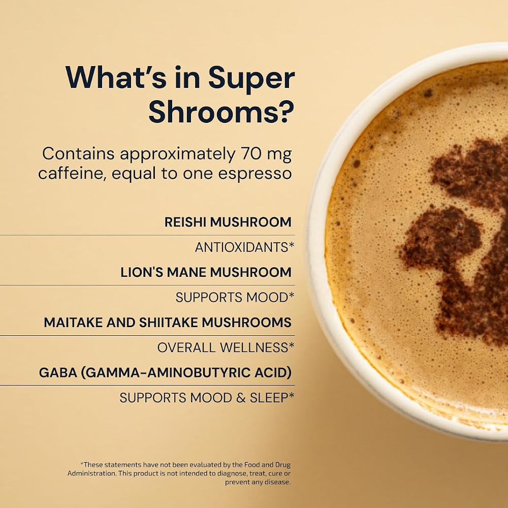 Blueprint Bryan Johnson Super Shroom Coffee – 70mg Caffeine – 30 Servings - image 3