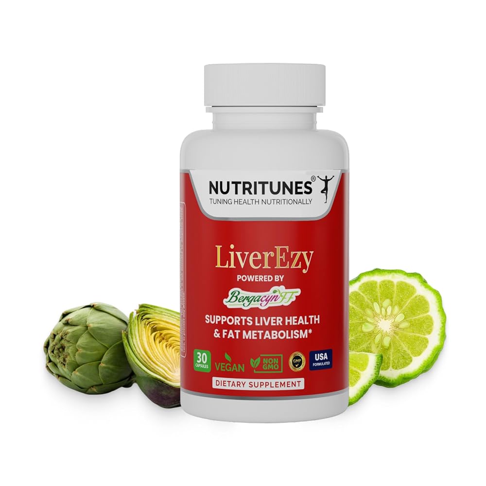 Nutritunes LiverEzy Liver Support Supplement - 30 Capsules