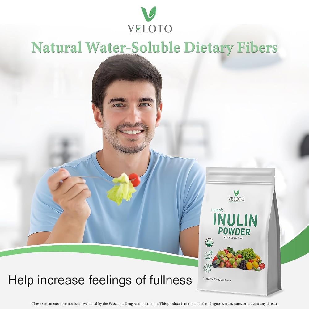 VELOTO Organic Inulin Powder Prebiotic Fiber - 2.2 lb - image 9