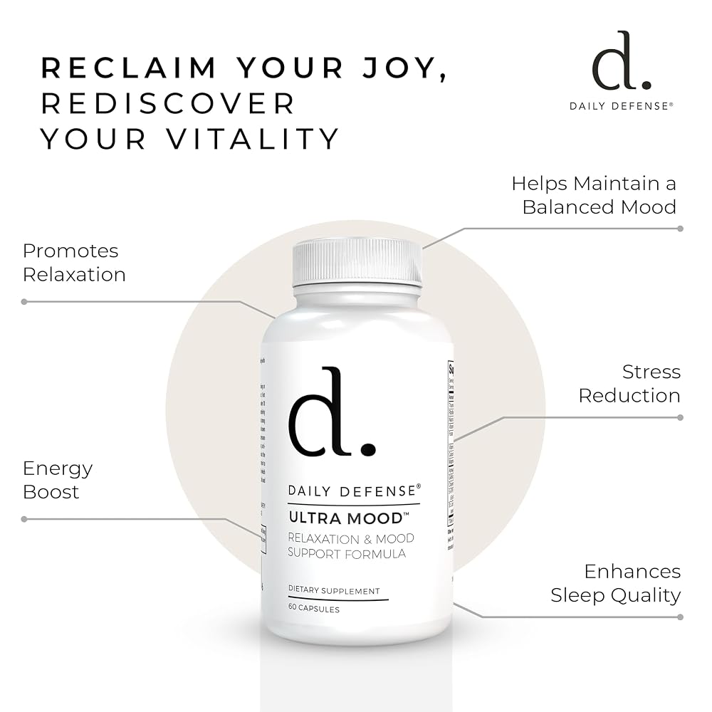 Daily Defense Ultra Mood Supplement - 60 Capsules - image 5