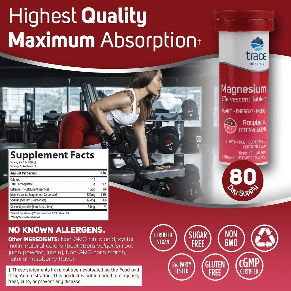 Trace Minerals Magnesium Effervescent - Bone & Circulatory Health