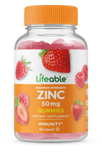 Lifeable Zinc 50mg Gummies Immune Support - 60 Count