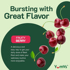 YUM-V'S Beet Root Gummies with Magnesium & Vitamin C - 60 Count - image 3