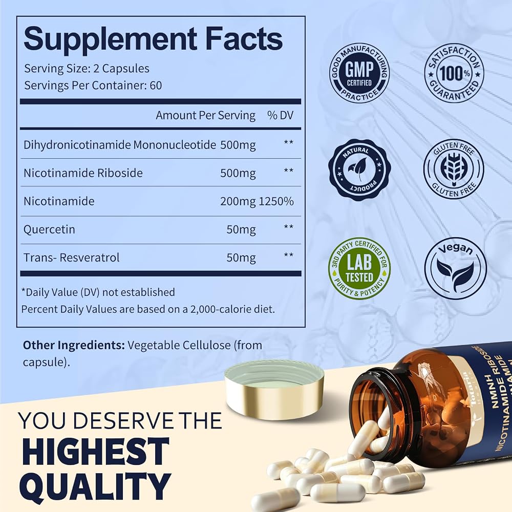 Totaria NMNH (Dihydronicotinamide Mononucleotide) Capsules