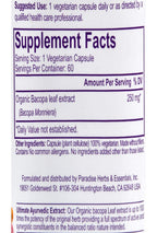 Paradise Herbs Bacopa Ayurvedic Brain Tonic - 60 Vegetarian Capsules - image 2