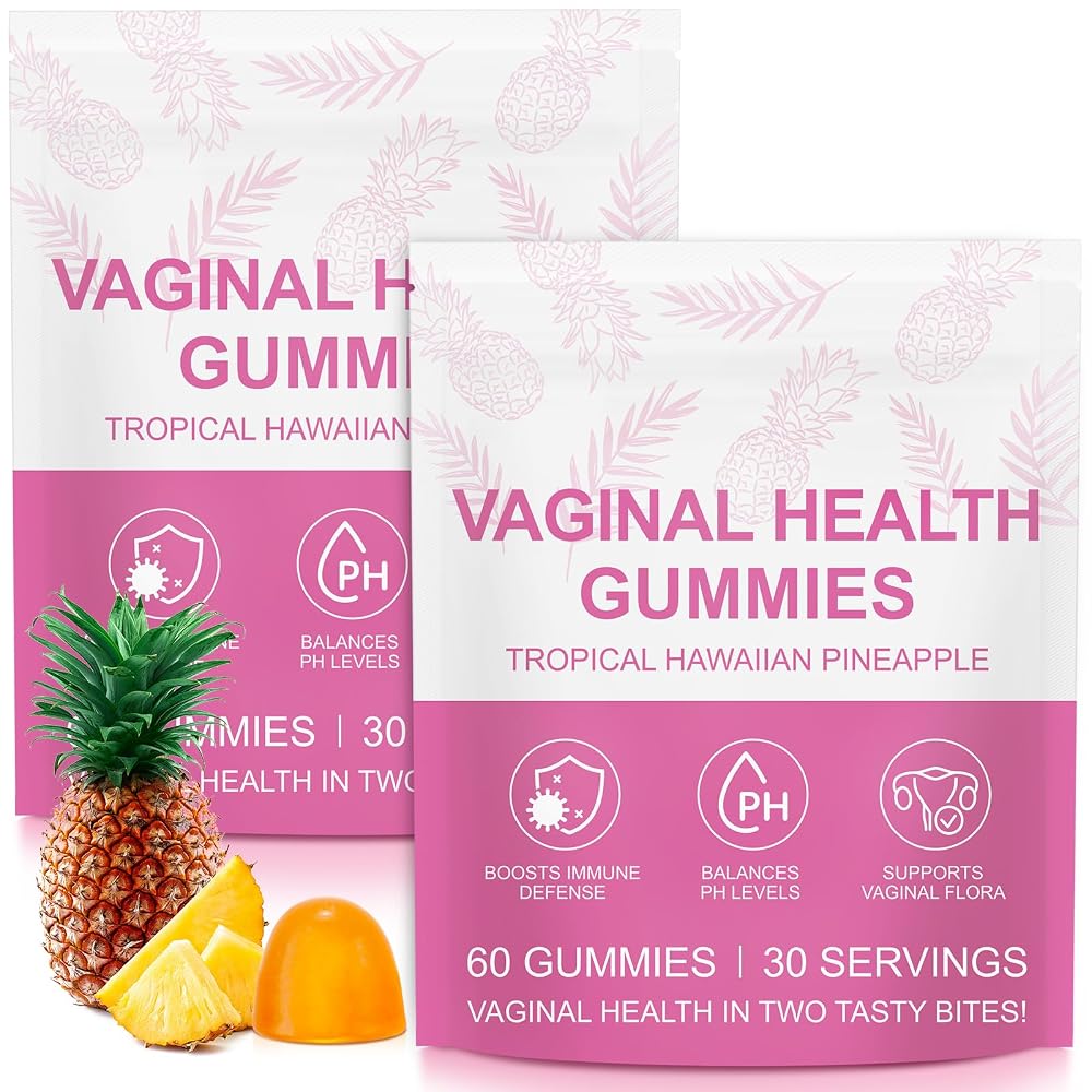 Beyxdu 60 PCS Vital Vaginal Probiotics Source Feminine Gummies PH