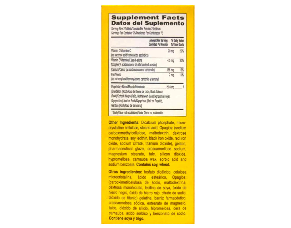 Lydia Pinkham Herbal Tablet Supplement - image 3
