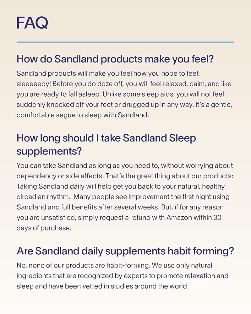 Sandland Stay Asleep Natural Sleep Supplement - 30 Capsules - image 5