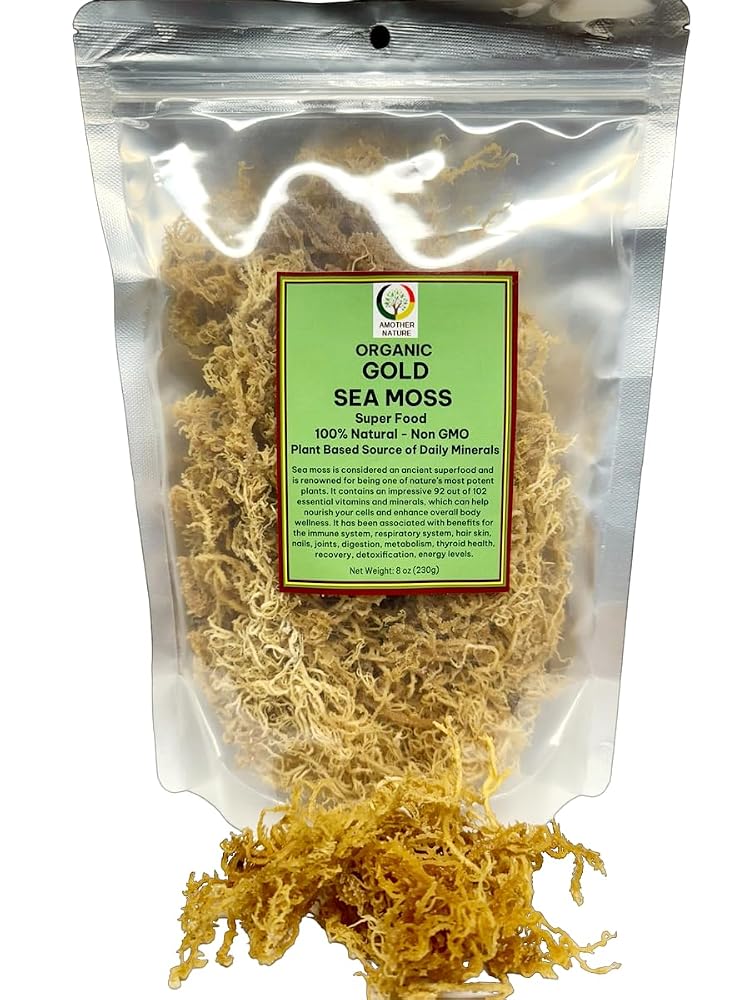 Hairobics Organic Gold Sea Moss Natural Health Supplement - 8 oz