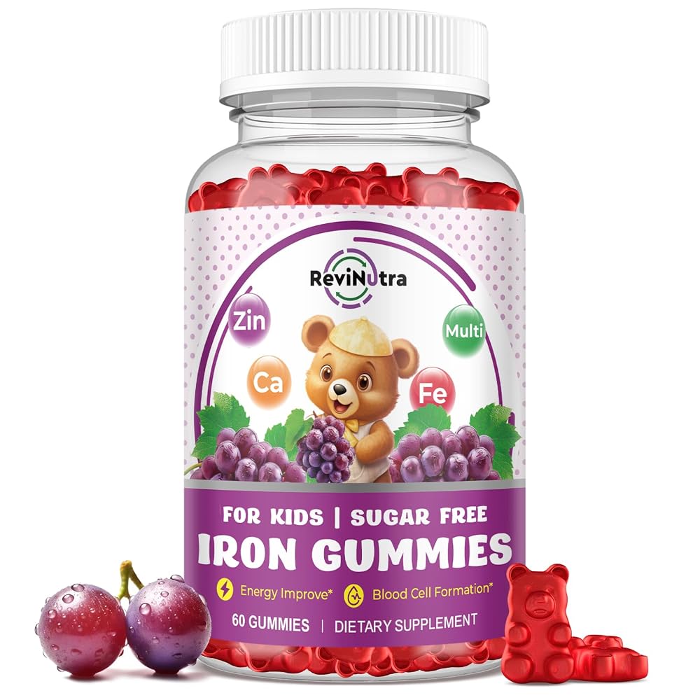 ReviNutra Iron Supplement Gummies for Kids
