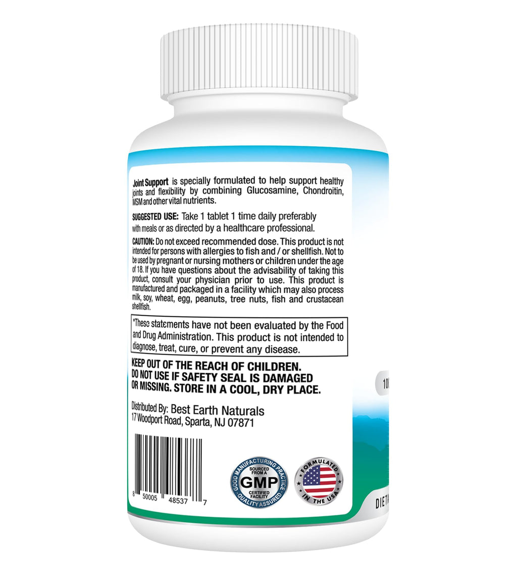 Best Earth Naturals Joint Support Supplement - 30 Tablets - image 4