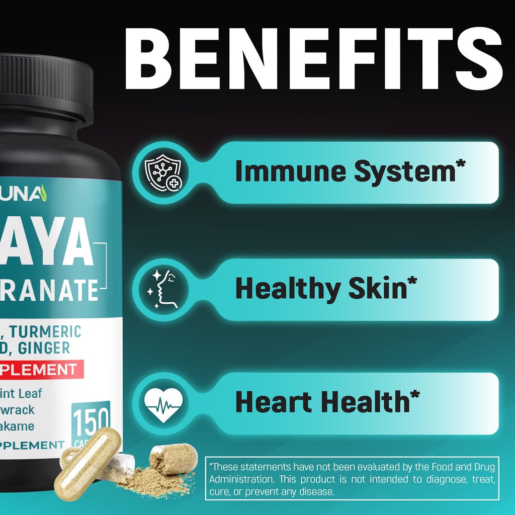 CIVIMUNA Papaya Capsules with Pomegranate & Apple Pectin - 150 Capsules - image 5