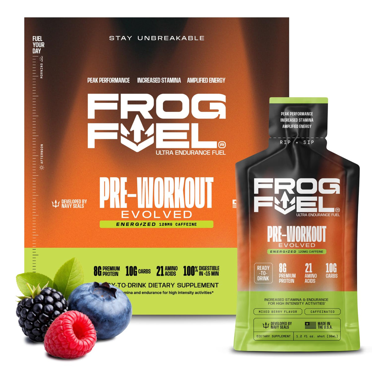 Frog Fuel Ultra Ready-to-Drink Pre-Workout Shot with Electrolytes