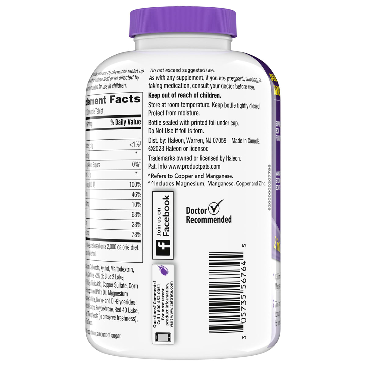 Caltrate Chewables 600 Plus D3 Calcium Supplement - 155 Tablets - image 12