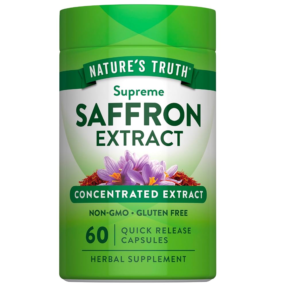 Nature's Truth Saffron Extract Supplement - 60 Capsules