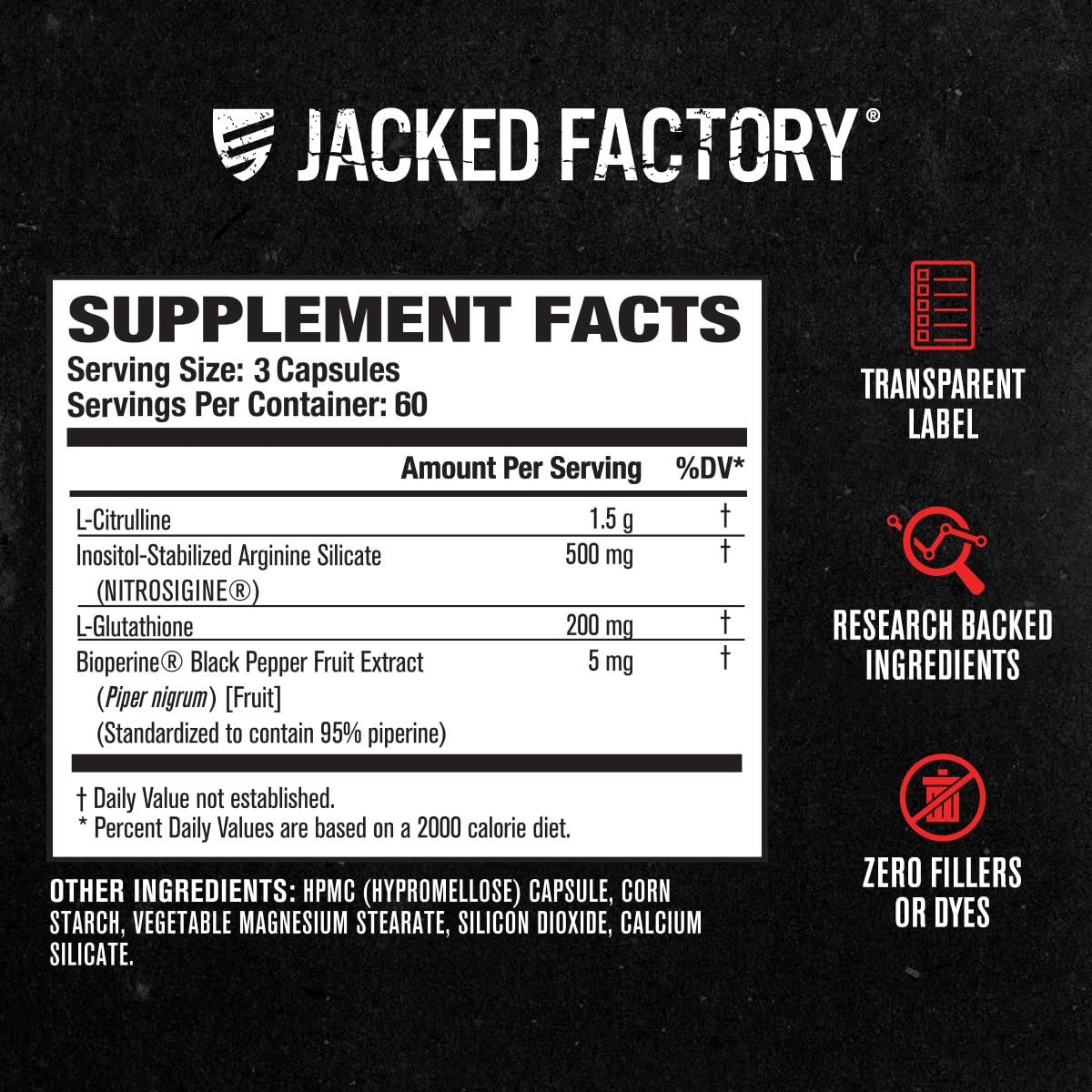 Jacked Factory N.O. XT Nitric Oxide Booster - 180 Capsules - image 5