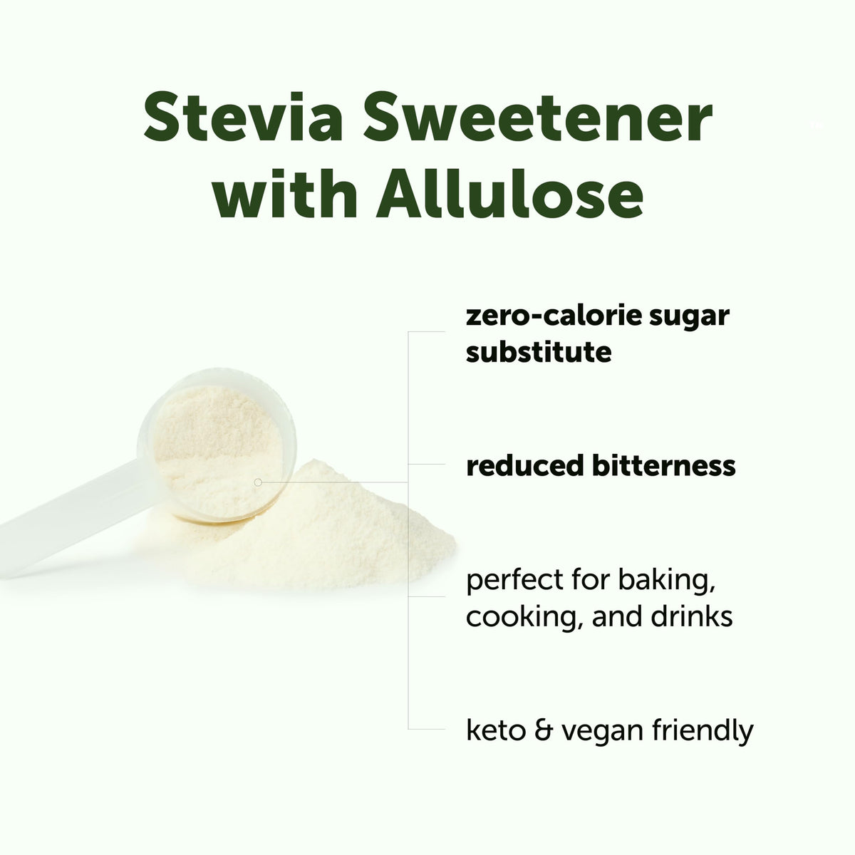 Micro Ingredients Stevia Sweetener Powder with Allulose - 64 oz - image 3