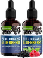 MaxImmunity Organic Elderberry Syrup Immune Support - 2 Pack