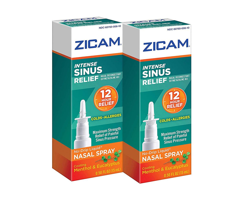 Zicam Intense Sinus Relief No-Drip Nasal Spray - 2 Pack