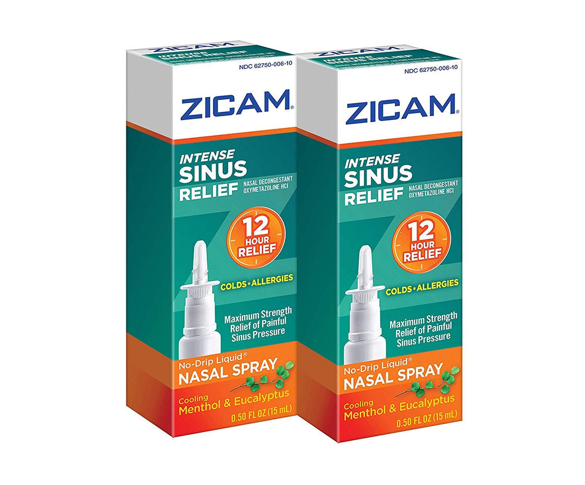 Zicam Intense Sinus Relief No-Drip Nasal Spray - 2 Pack