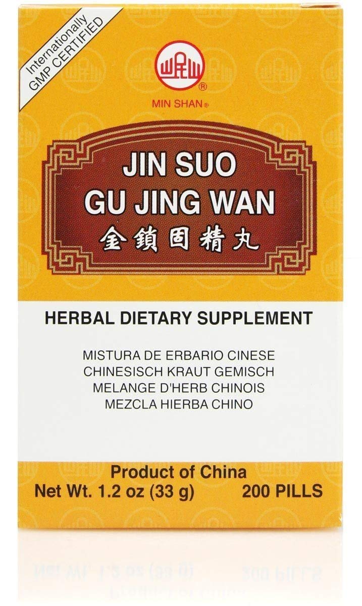 Plum Flowers Jin Suo Gu Jing Wan Herbal Supplement - 200 Teapills