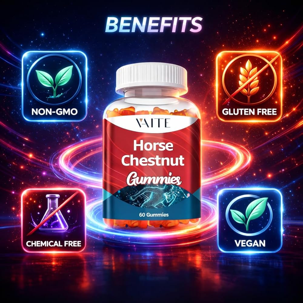 VAITE Horse Chestnut Extract Gummies Vein Support - 60 Count - image 4
