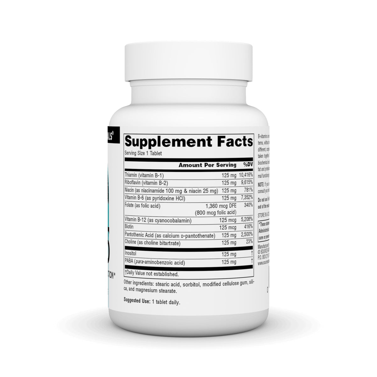 Source Naturals B-125 Vitamin B Complex - 30 Tablets - image 2