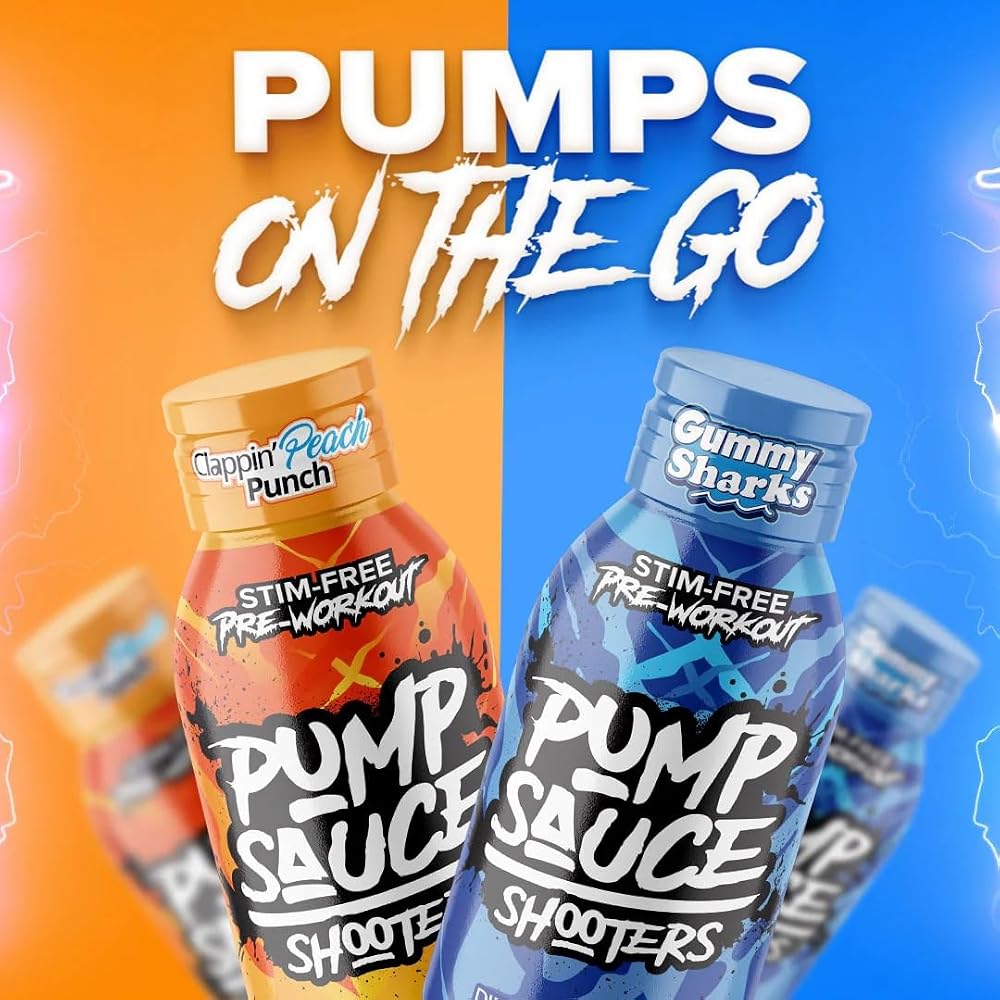 Pump Sauce Pre-Workout Shooters Sour Gummy Worms & Peach - 12 Pack - image 6