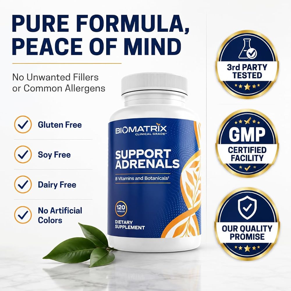 BioMatrix Adrenal Fatigue Supplement Cortisol Manager - 120 Capsules - image 8