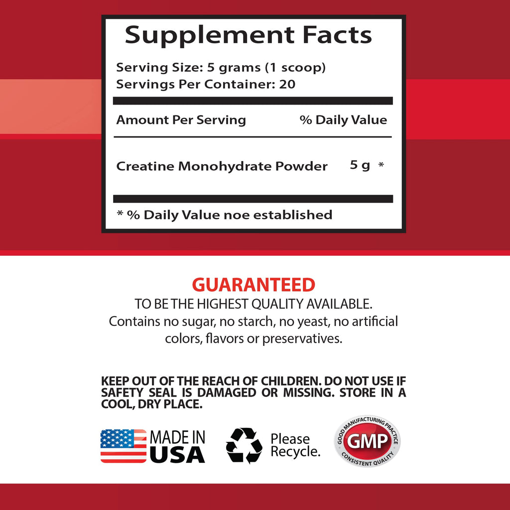 Health Solution Prime Creatine Monohydrate Powder - 100g - image 5