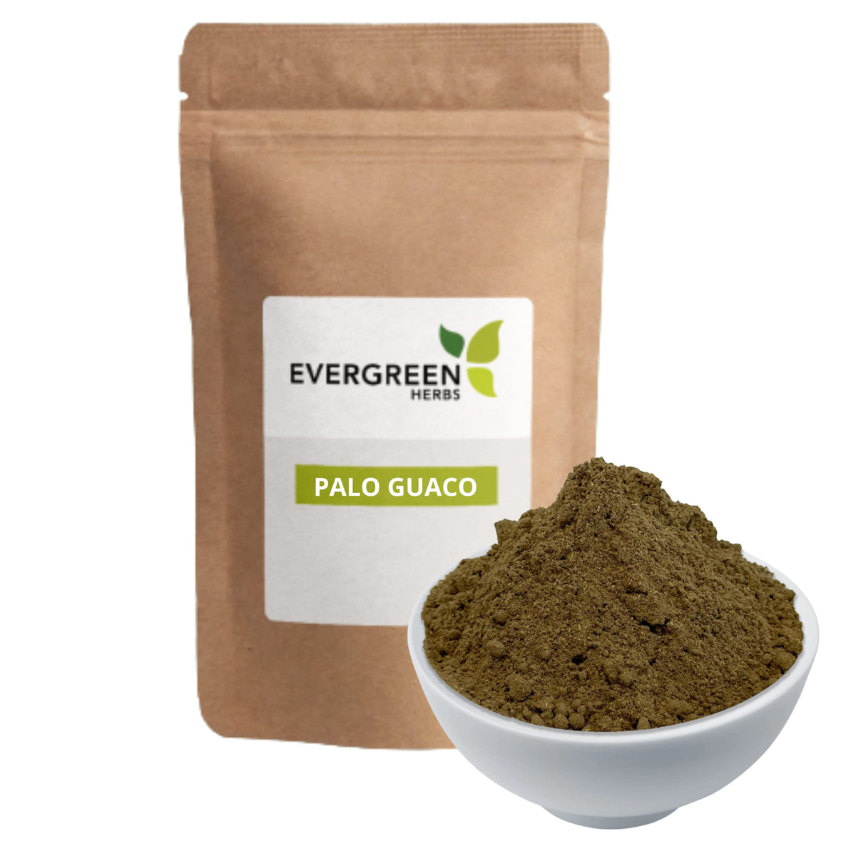 Evergreen Herbs Palo Guaco - Resealable Stand Up Pouch to Ensure