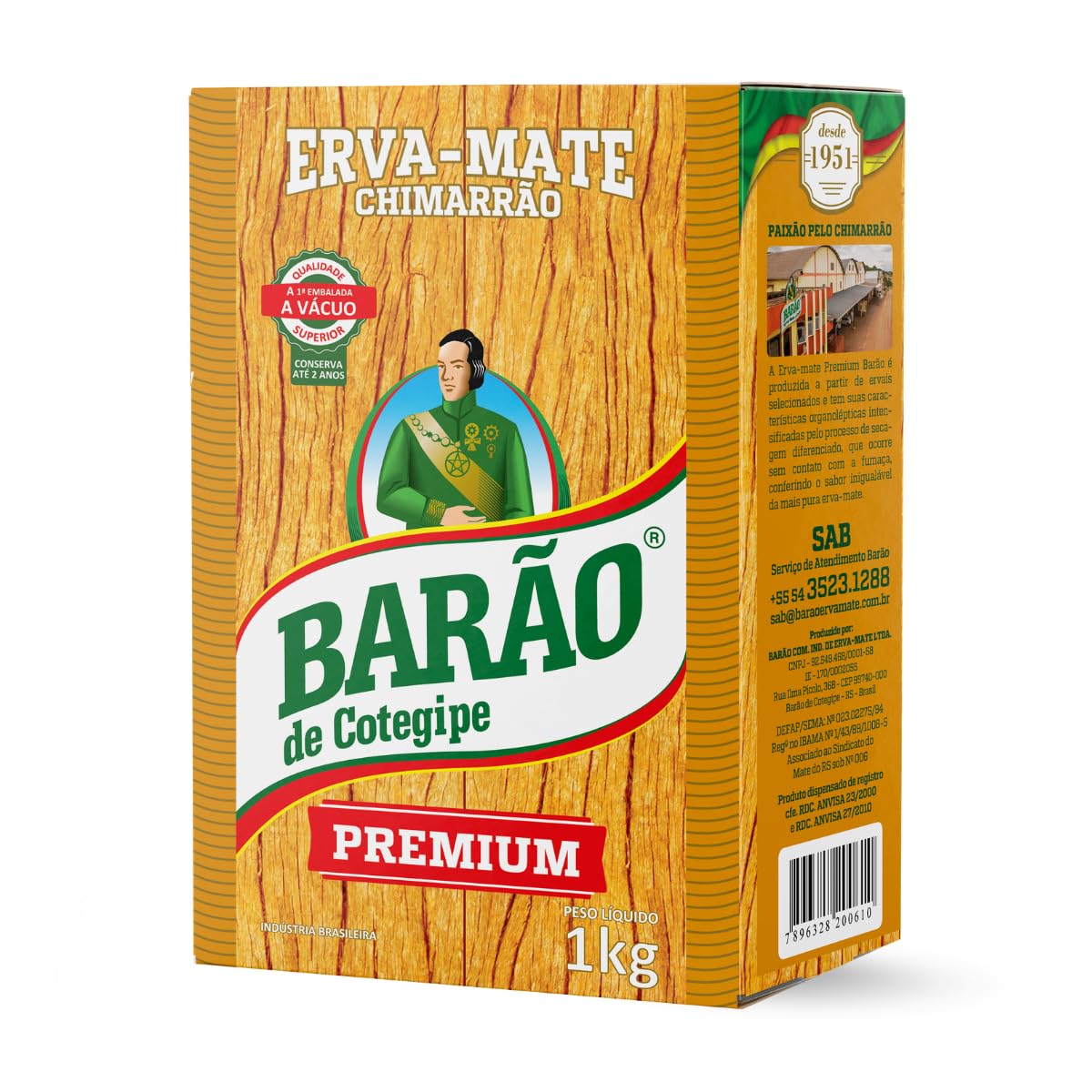 Barão Yerba Mate Premium Blend - 1 kg - image 3
