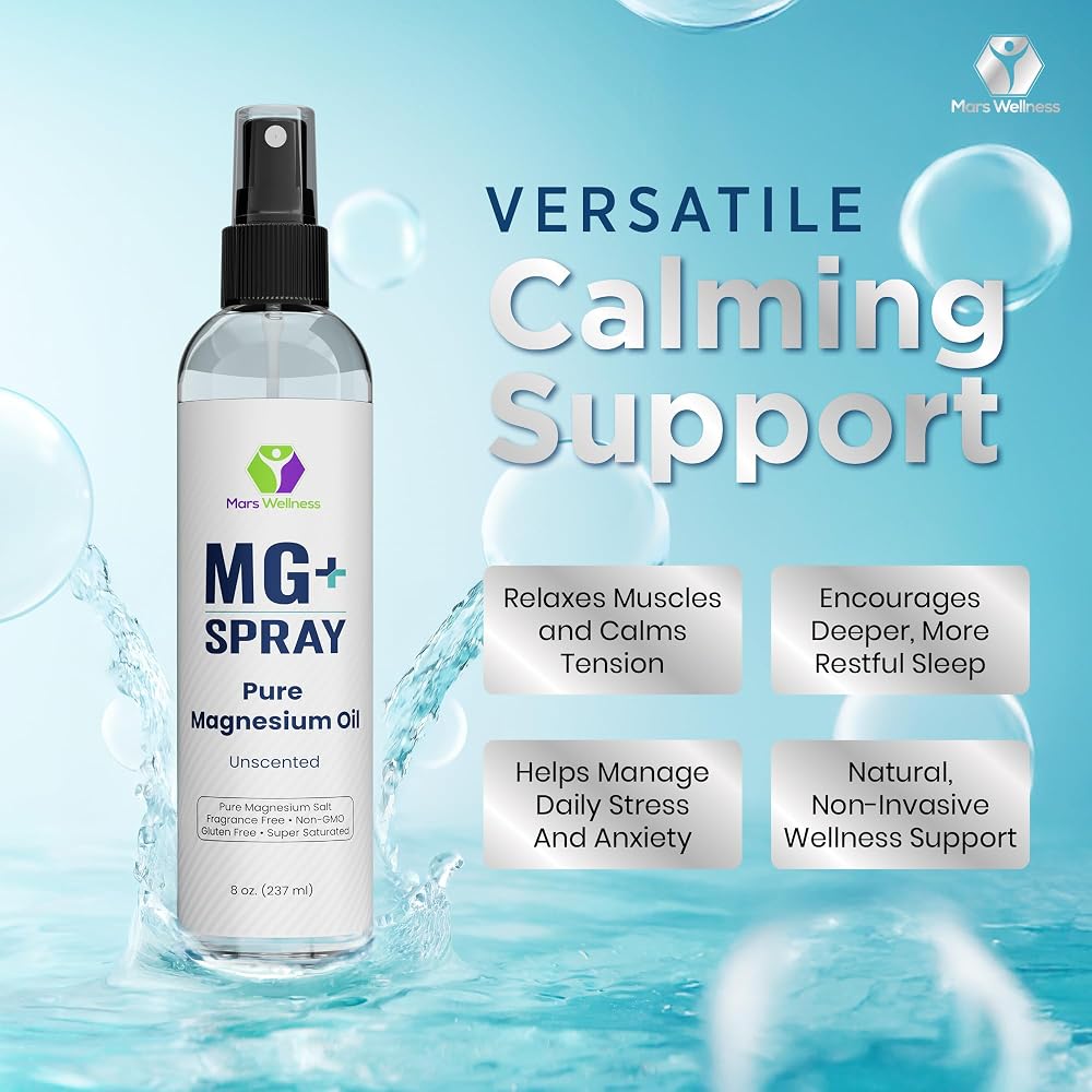 MARS WELLNESS MG+ Topical Magnesium Spray - 8 oz - image 4