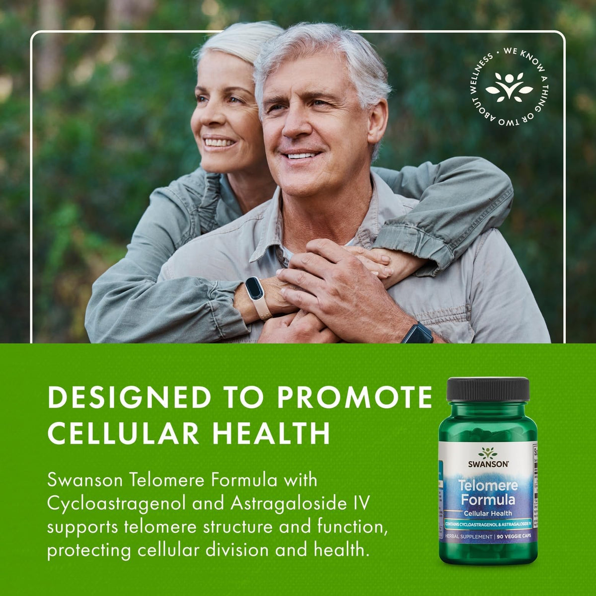 Swanson Cyclocell Telomere Formula - 90 Vegetarian Capsules - image 6