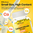Nutrisnaps Calcium Citrate Gummies 1200mg Bone Support - 60 Count - image 5