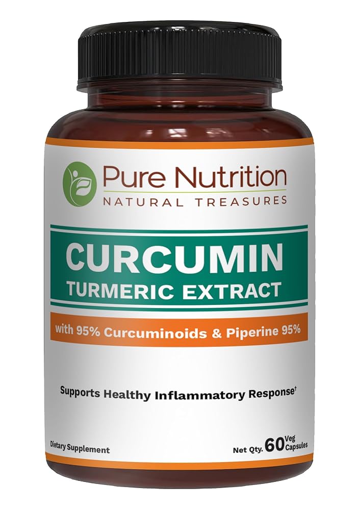 Pure Nutrition Curcumin Turmeric Supplement 95% Curcuminoids
