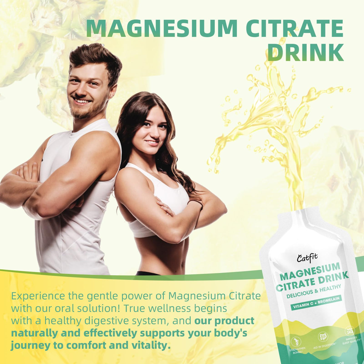 Catfit Magnesium Citrate Liquid - 10 Packets - image 5