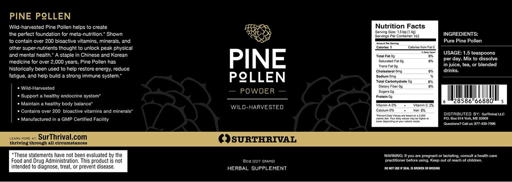 Surthrival Perpetual Youth Pine Pollen Powder - 8oz - image 2