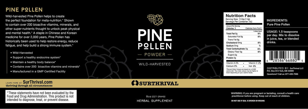 Surthrival Perpetual Youth Pine Pollen Powder - 8oz - image 2