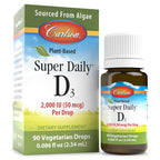 Carlson Plant-Based Super Daily D3 2000 IU - 90 Drops