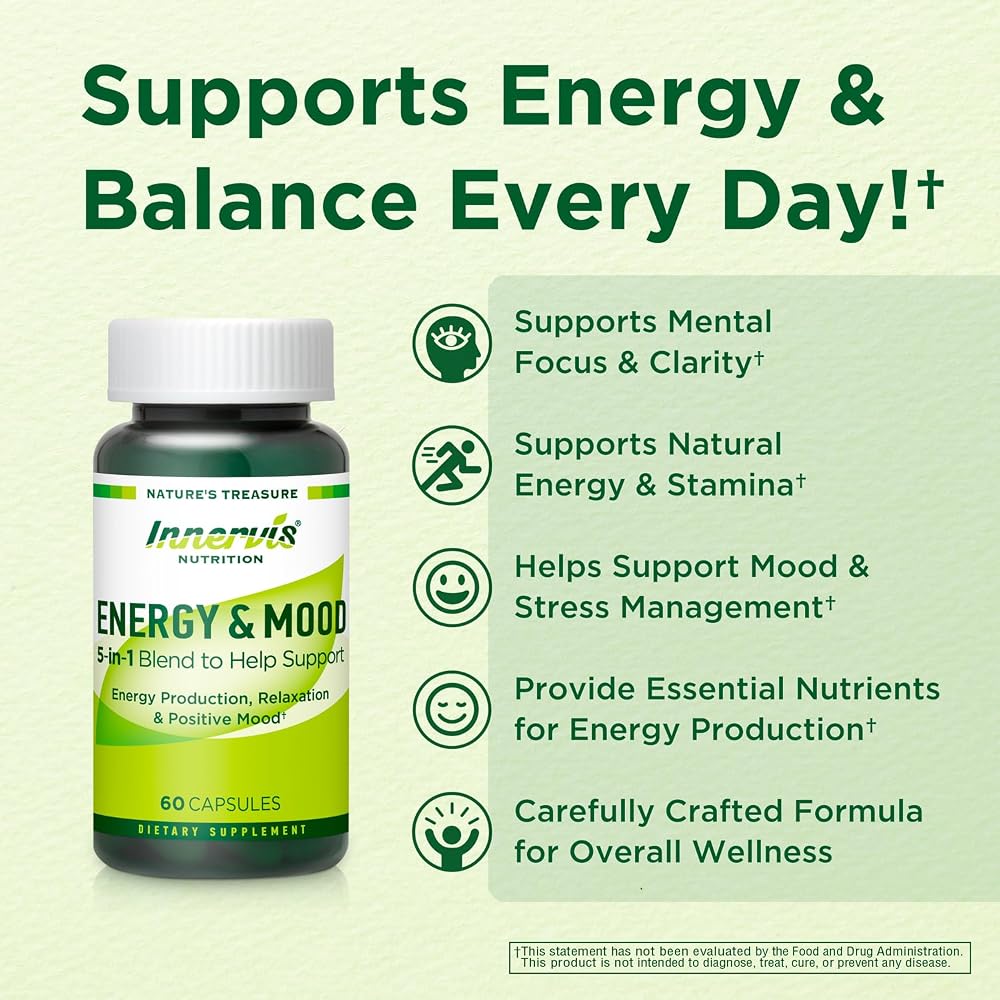 INNERVISNUTRITION Energy & Mood Supplement