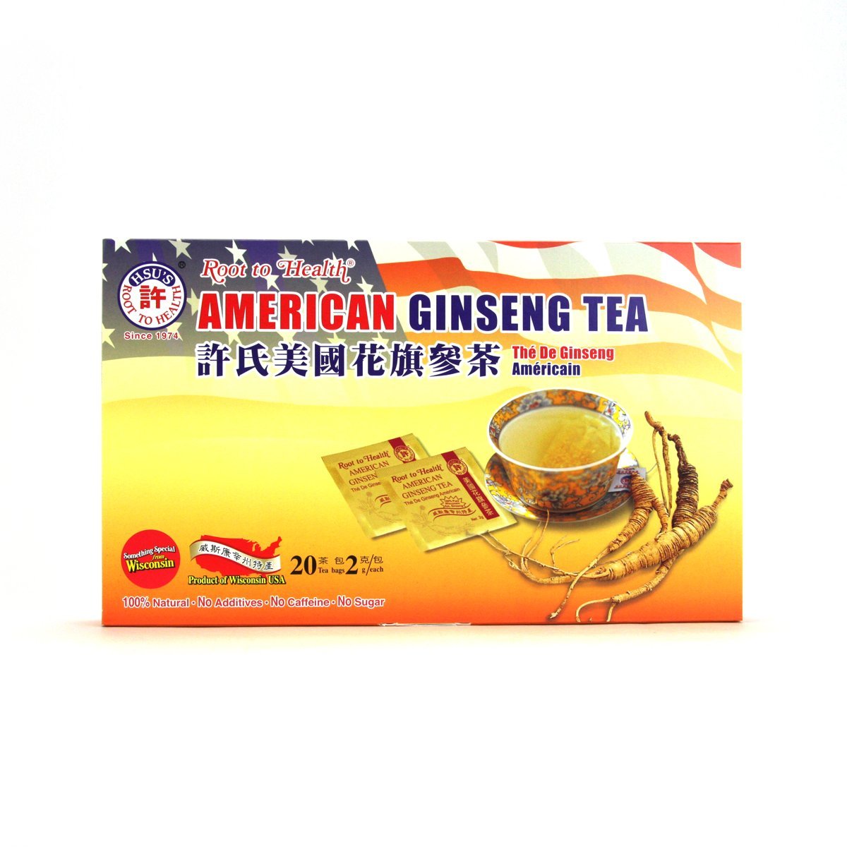 Hsu's American Ginseng Tea Bags