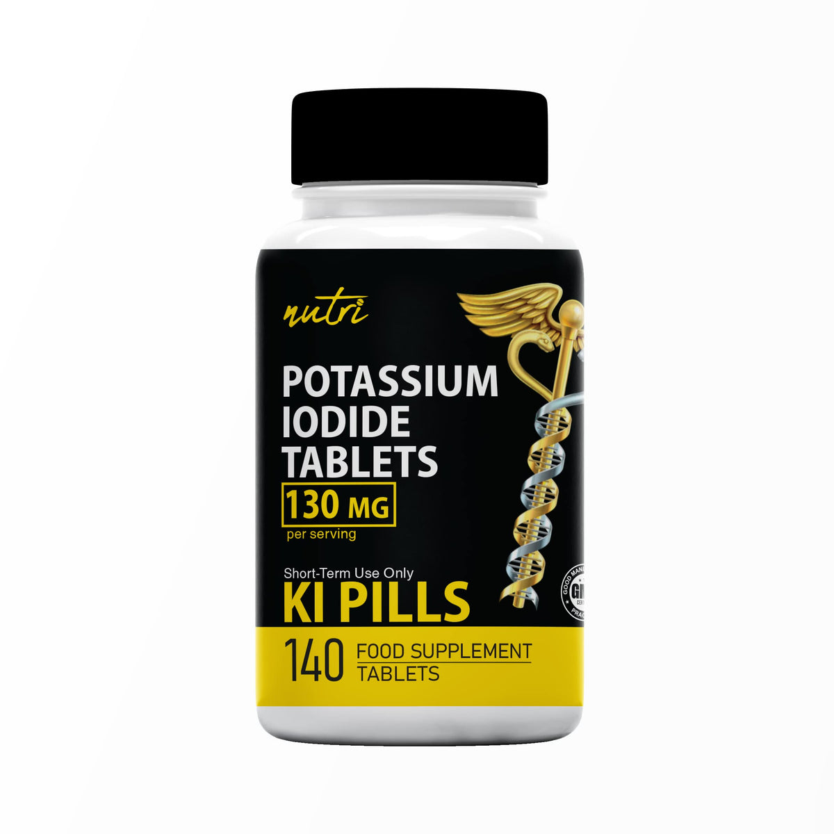Nature's Fusions Nutri Potassium Iodide Tablets 130 mg - Travel Size