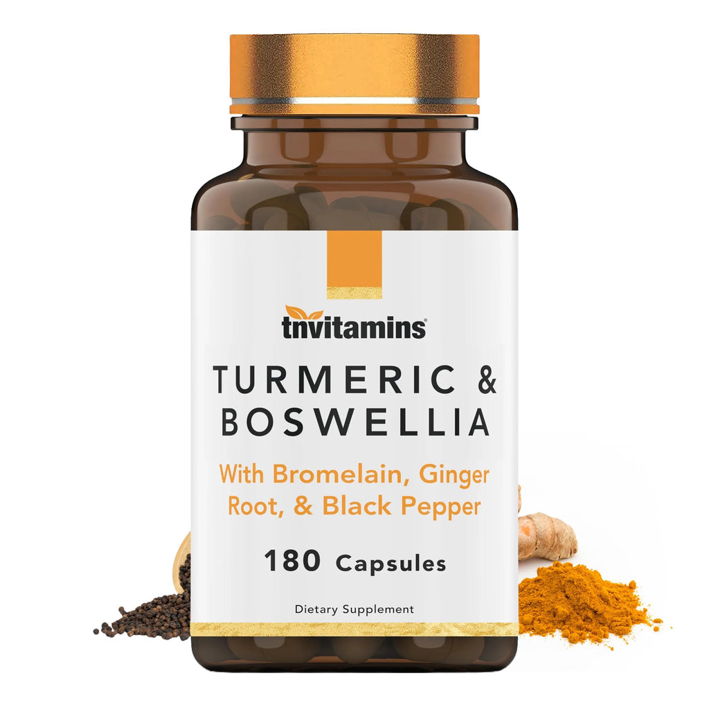 tnvitamins Turmeric & Boswellia Complex Joint Support - 180 Capsules